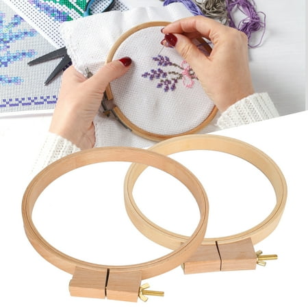 2Pcs Oval Quilting Hoop Stitch Frame Wooden Embroidery Loop Sewing Tools 2Pcs Oval Quilting Hoop Stitch Frame Wooden Embroidery Loop Sewing Tools